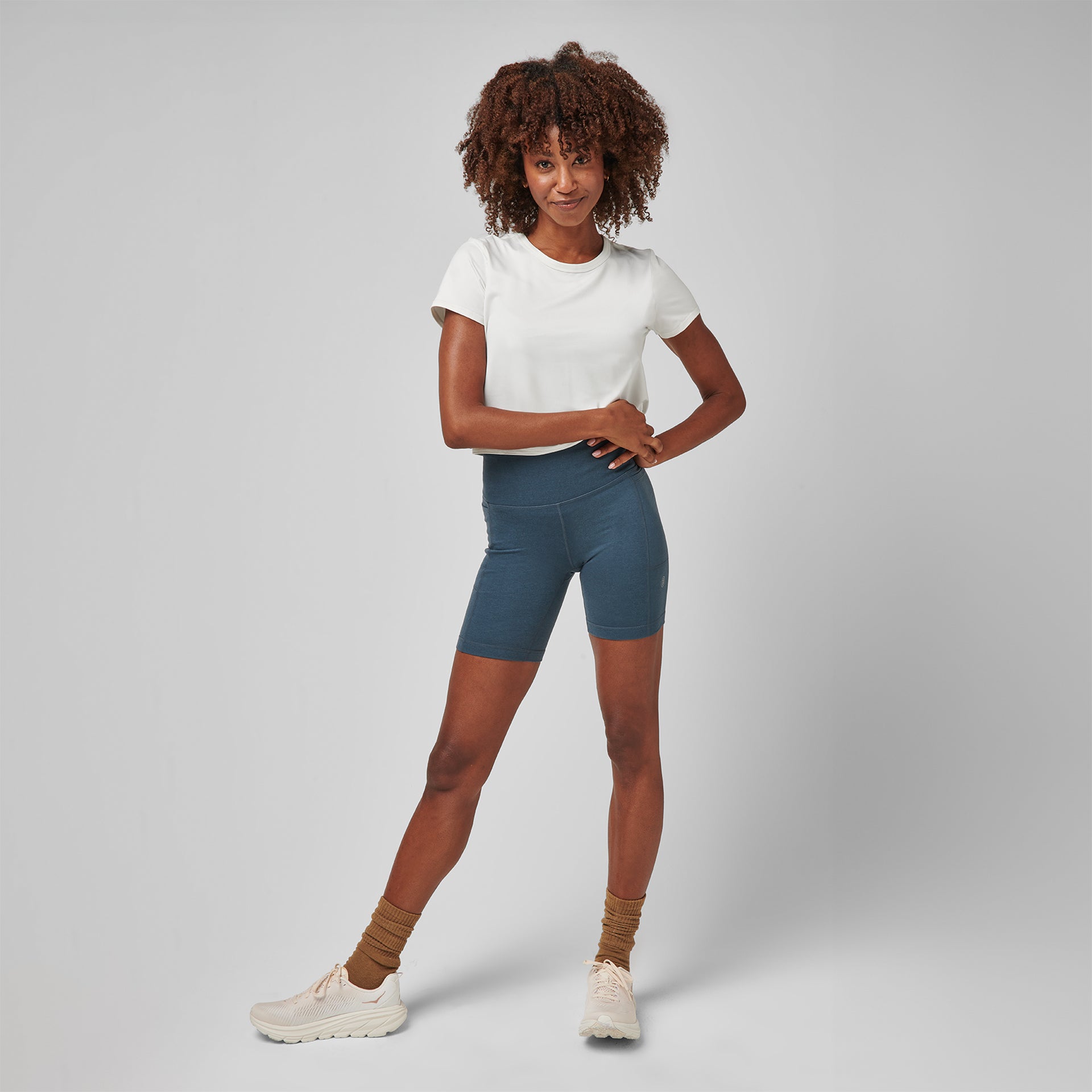 Core Tech Crop Tee - Soft White