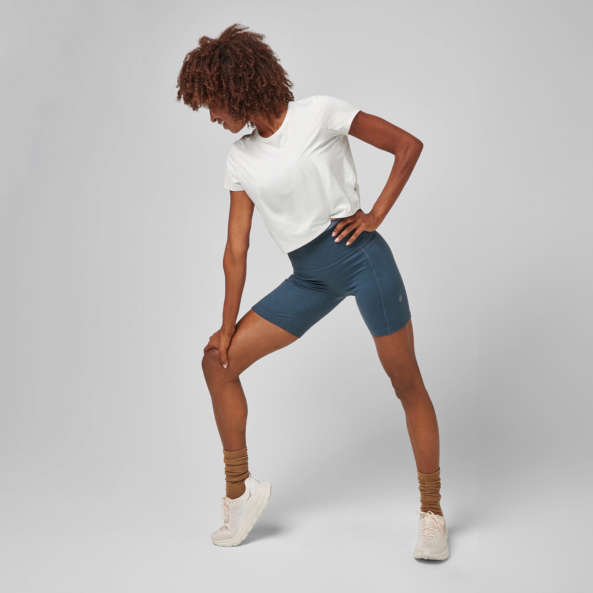 Core Tech Crop Tee - Soft White